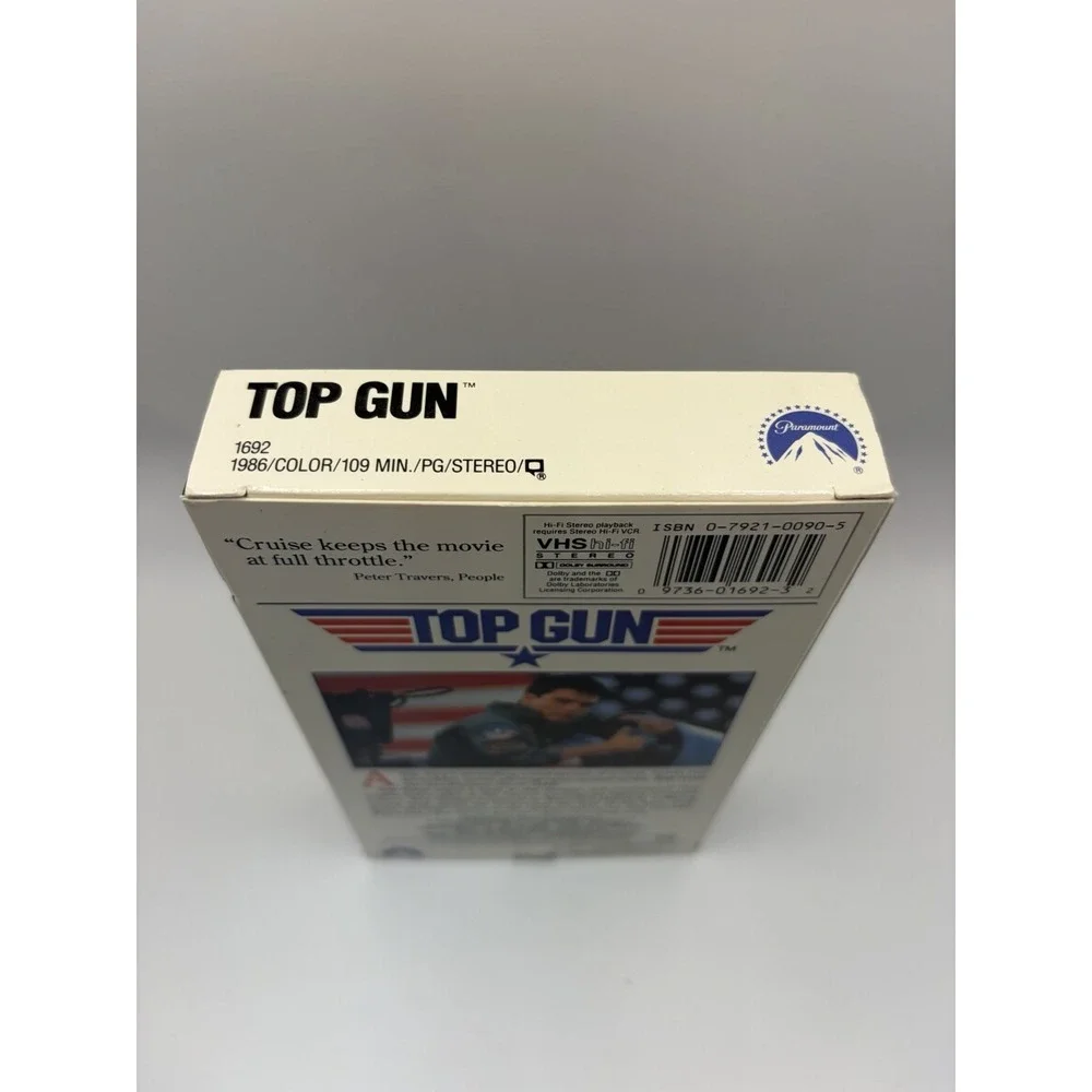 Top Gun VHS 1986 - Tom Cruise, Kelly Mcgillis, Val Kilmer